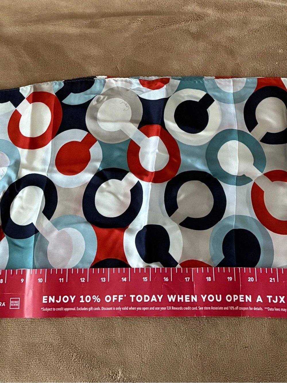 NWT Coach Woman’s Geometric Ring Print Silk Scarf